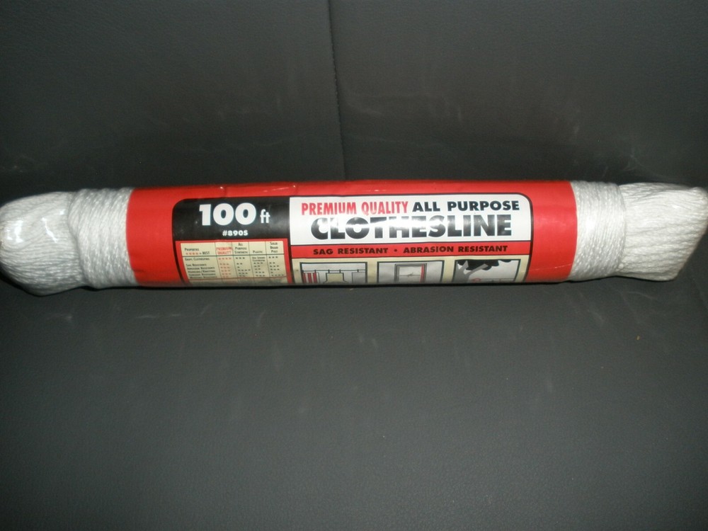 NEW Clothesline 100 Ft #8905 Lehigh White (O22)