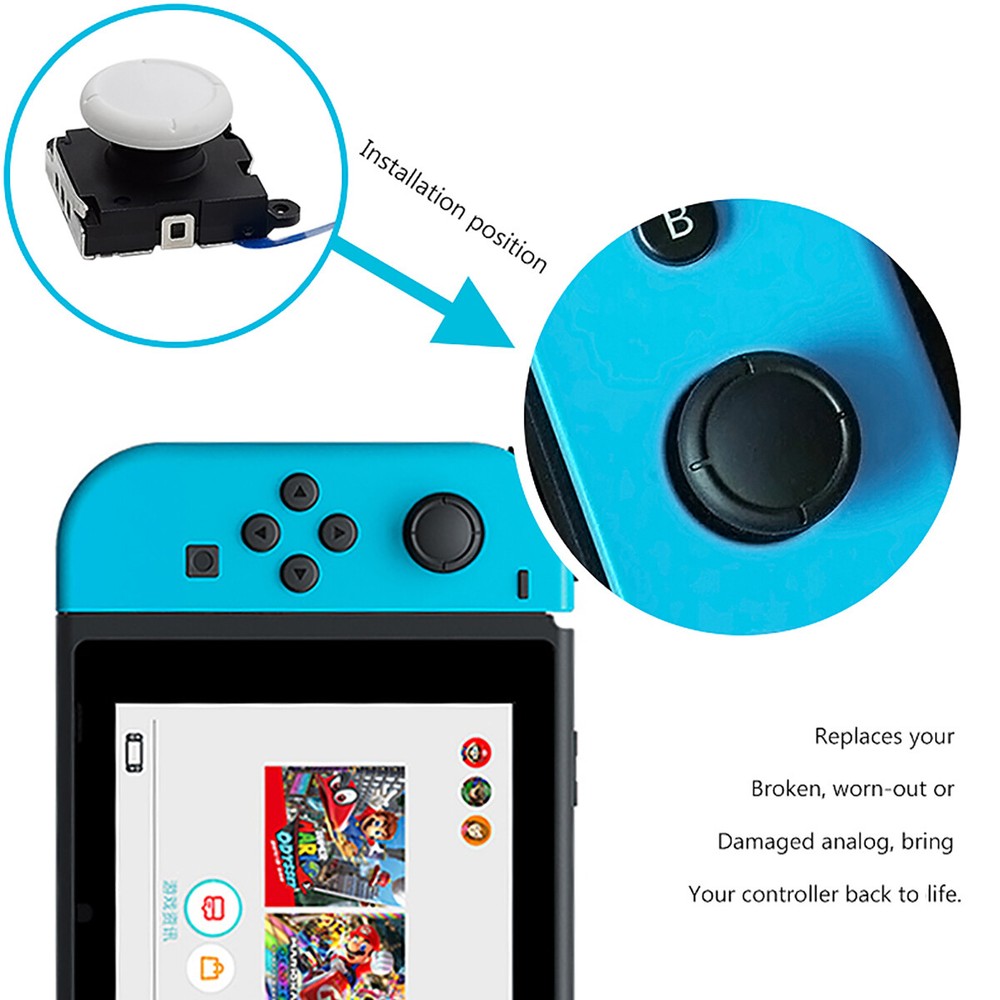 Nintendo Switch/Lite/OLED Joy Con Analog Joystick Thumb Stick Rocker Replacement
