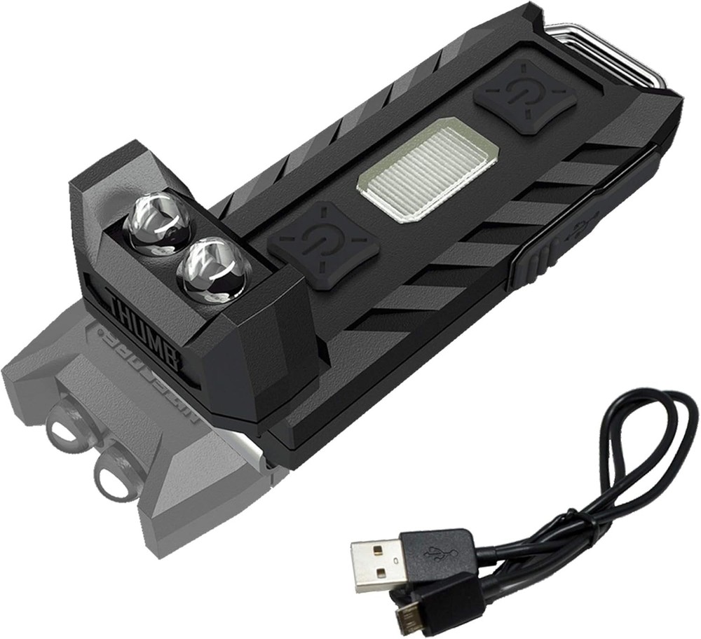 Ultra Bright USB Rechargeable Keychain Light - 85 Lumens