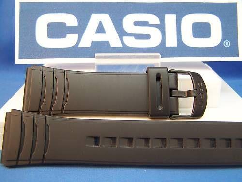Casio Watch Band DBC-32. Data Bank Black Resin Strap