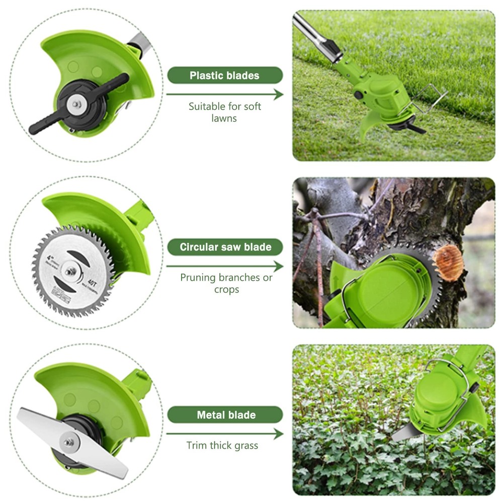Replacement Blades,Electric Battery Powered Weed Wacker Attachments,Brush Cut...