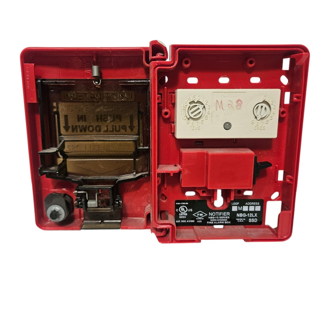 NOTIFIER NBG-12LX Fire Alarm Addressable Pull Station