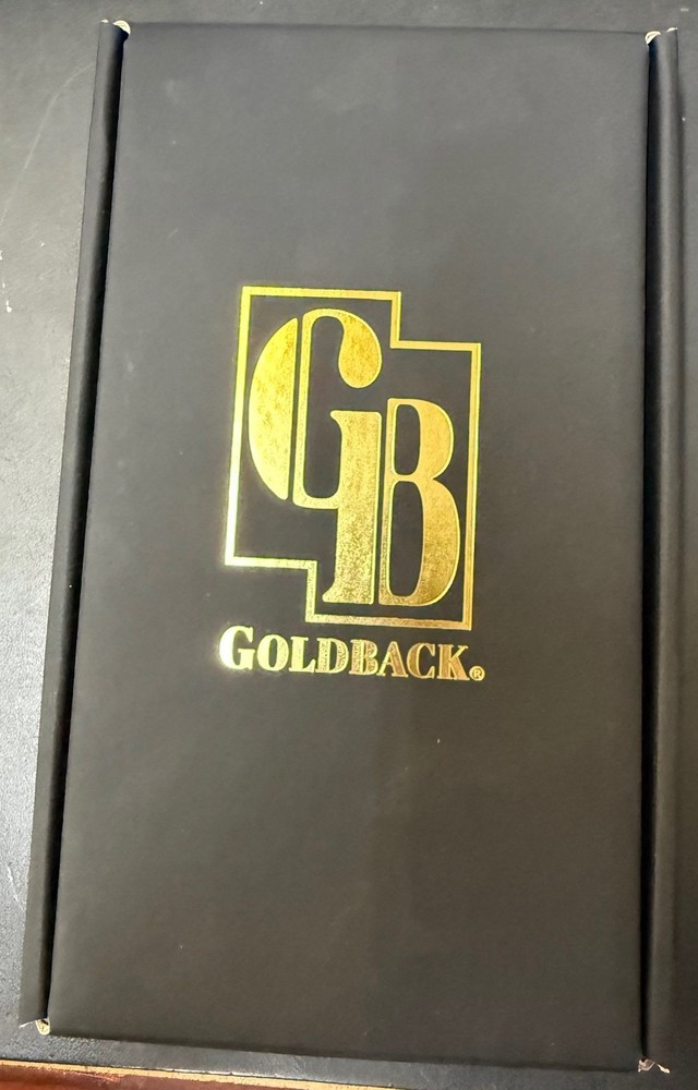 Goldback Gold Note Box With Insert - Holds All Goldback 24KT Aurum Notes