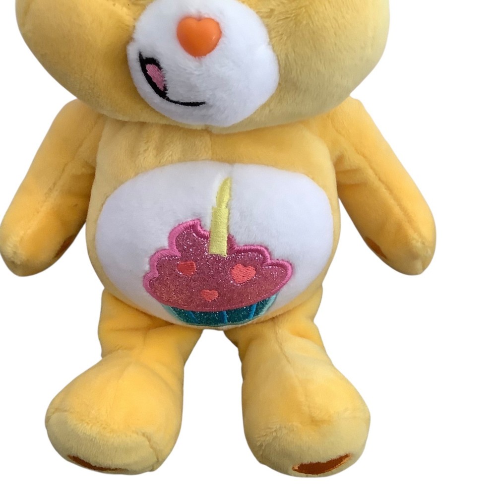Care Bears Birthday Bear Plush Toy With Party Hat Basic Fun 11.5"
