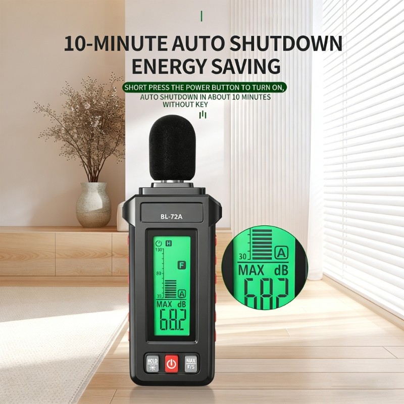 Handheld Decibel Reader For Acoustics Engineering And Environmental Assessment