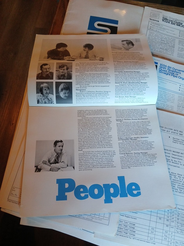 Vintage Synertek Brochures Data Sheets Folder Lot