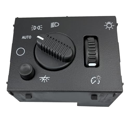 Headlight Dimmer Switch with Green LED Compatible for 2003-2007 Chevy