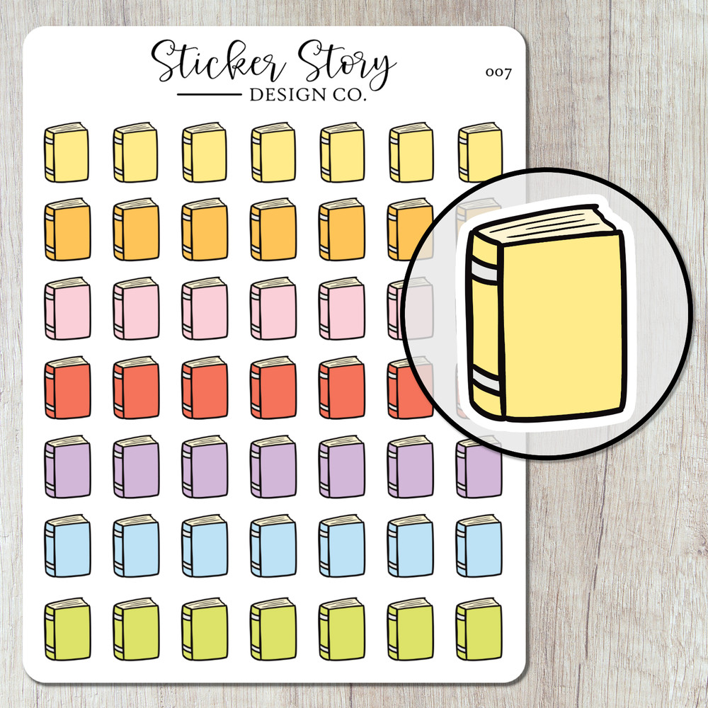 Book Reading Planner Stickers
