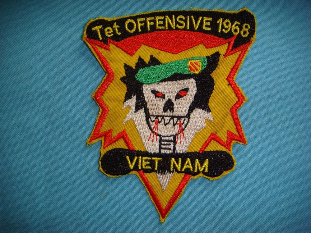 VIETNAM WAR PATCH, US 5th SF Grp OPERATION TET OFFENSIVE 1968