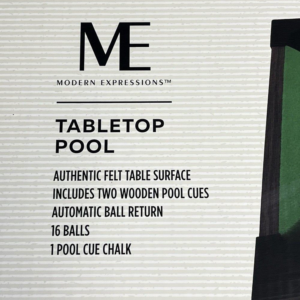 Modern Expressions 20" Tabletop Pool Table Mini Pool Table