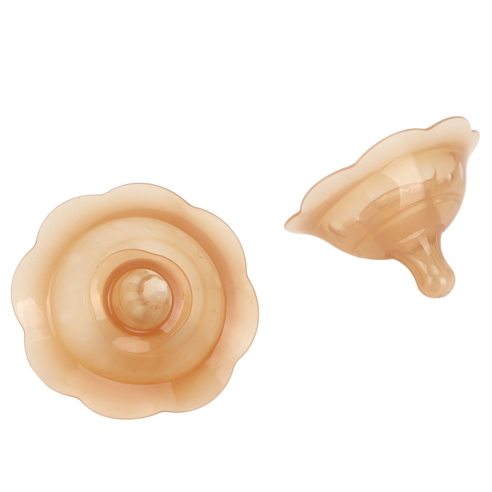 2pcs Breastfeeding Nipple Double Suction Cup Silicone Nipple