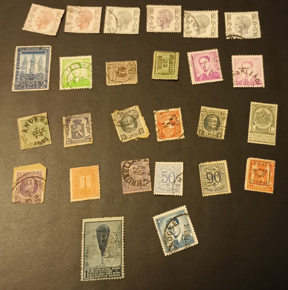 Belgium Stamps x 26