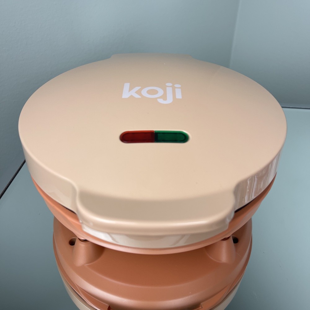 Koji Orange Cone Waffle Maker with White Cone