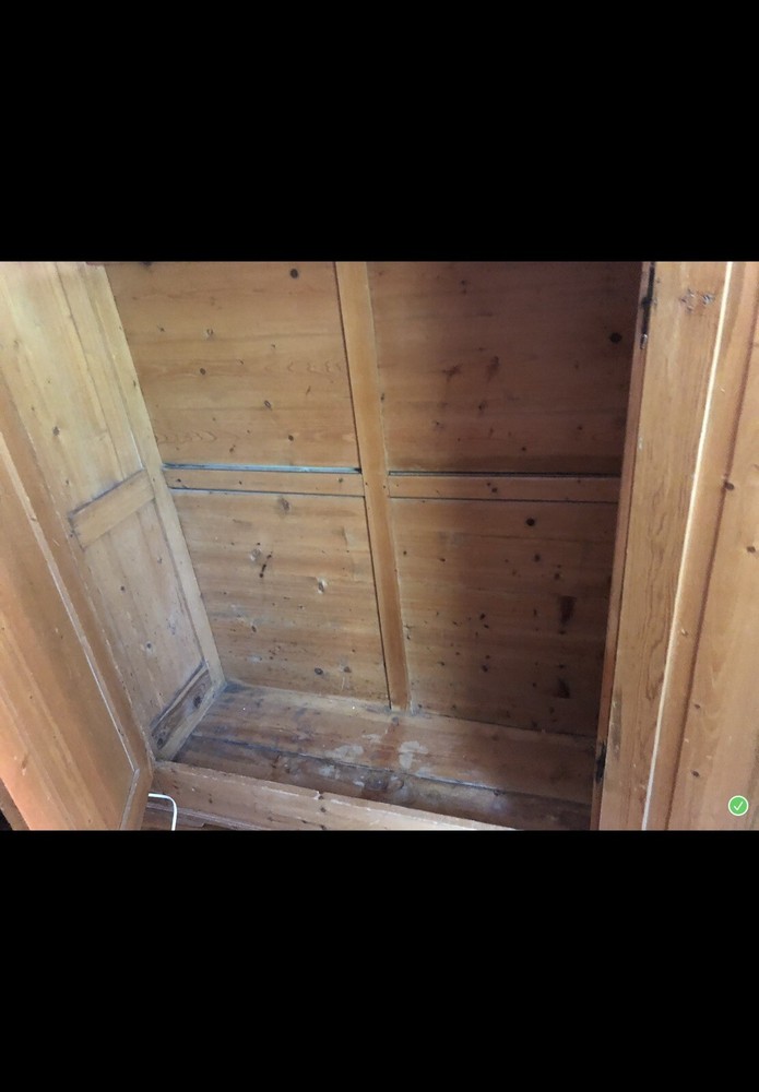 Antique Blonde Pine Armoire