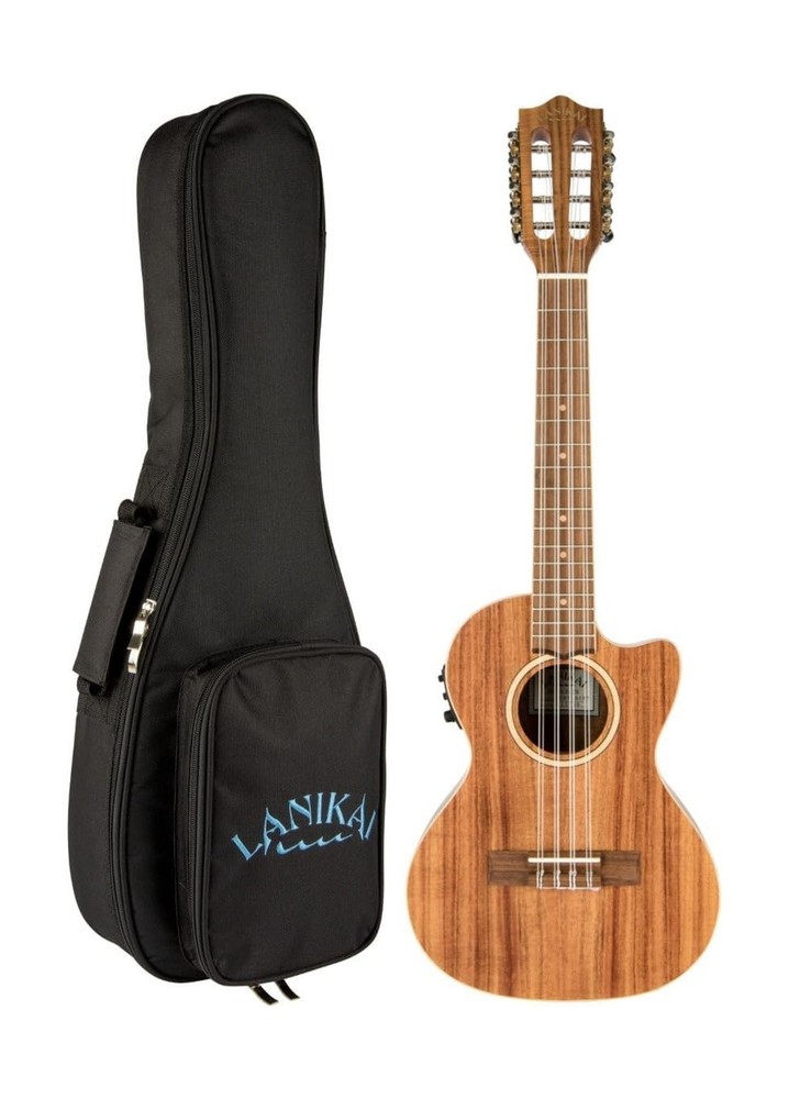 Lanikai, 4-String Ukulele, Chrome (ACST8CET)