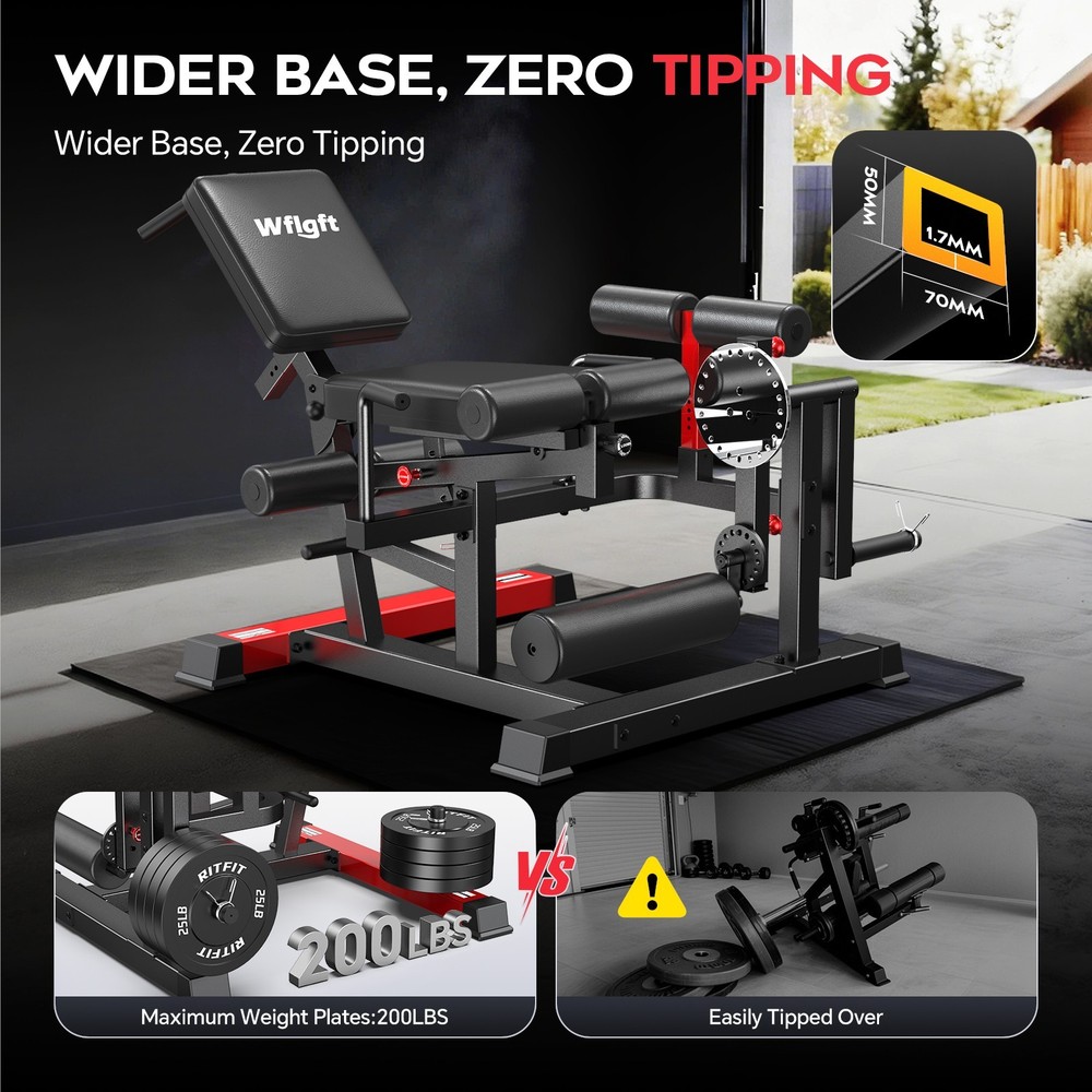 Leg Extension Curl Lower Body Workout Machine Heavy Duty Adjustable Leg Machine