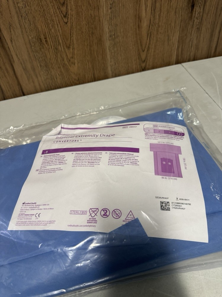 Cardinal Health Bilateral Extremity Drape Sterile Ref 29417