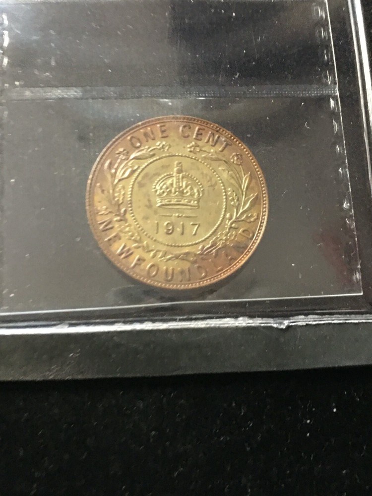 1917c ICCS Graded Newfoundland, Large ¢1 Cent, **MS-60**
