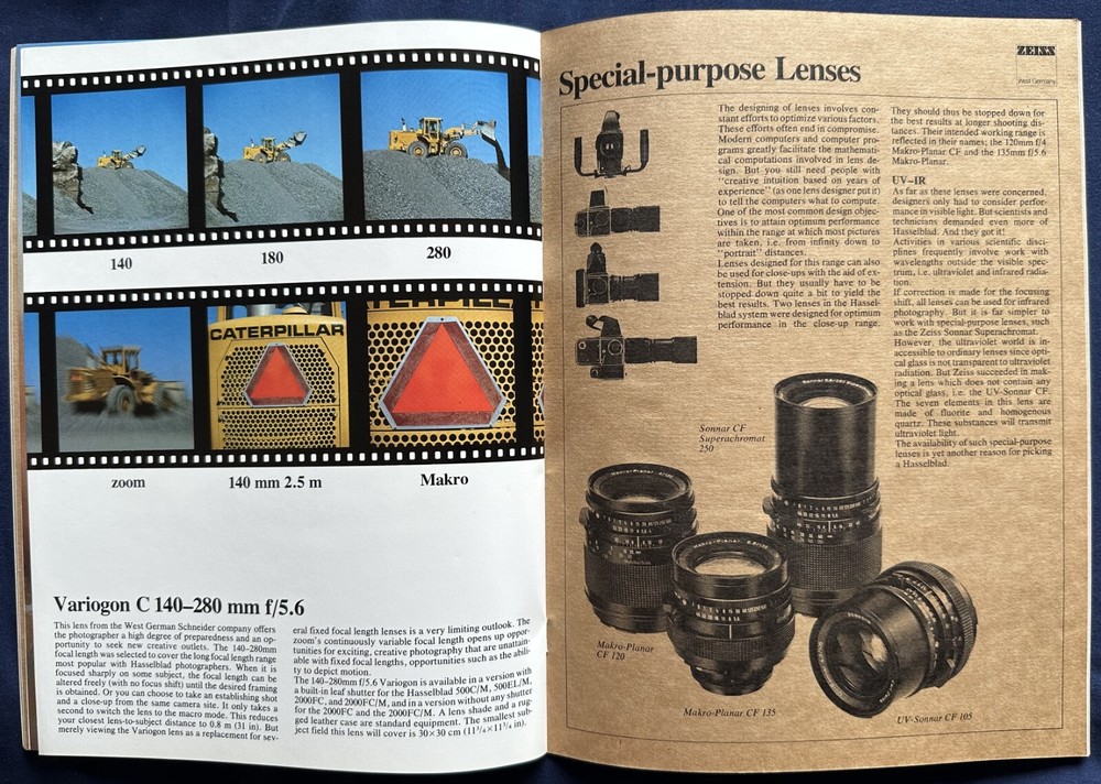 Hasselblad Lenses sales brochure