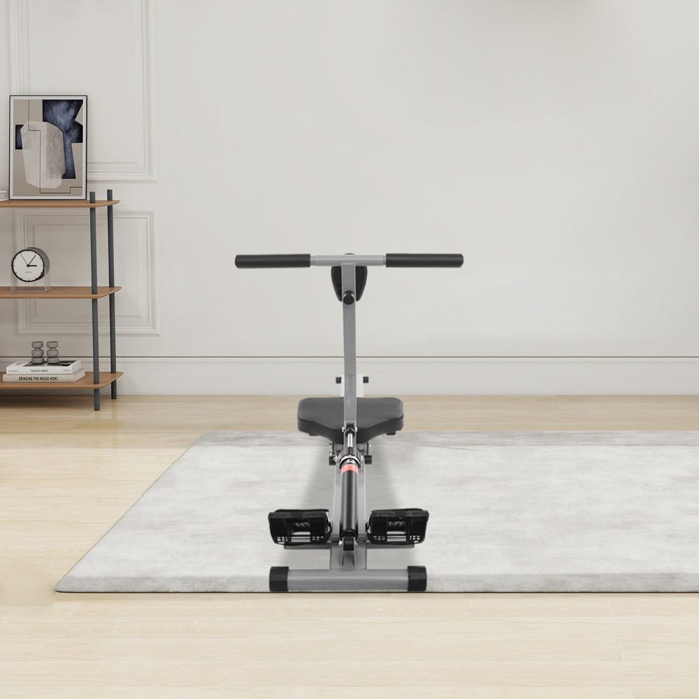 Adjustable Home Rowing Machine Foldable Rowing Exercise Machine w/ LED Display