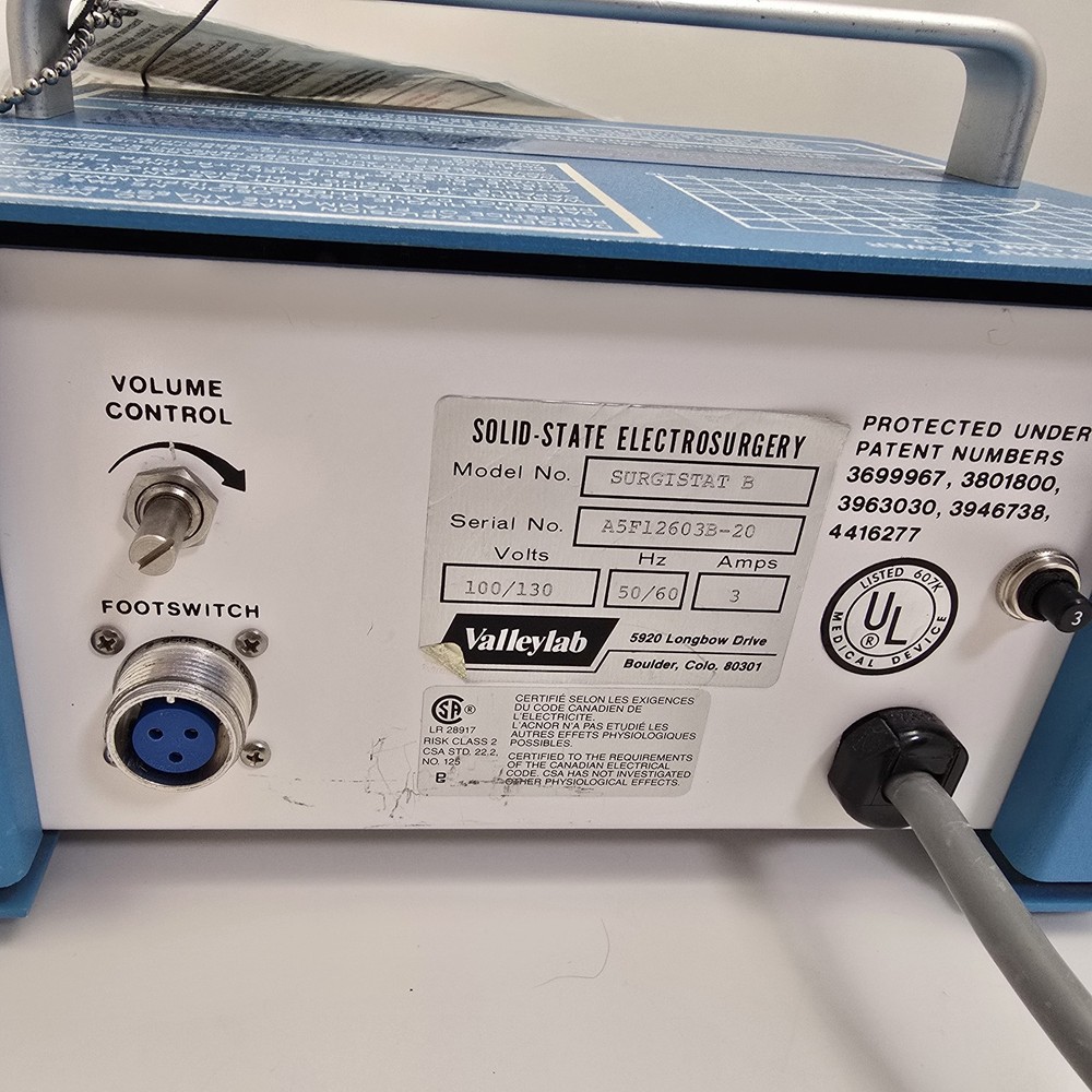 Valleylab Surgistat B Solid State Electrosurgery ESU Unit