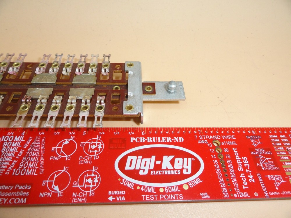 SELECTOR PUSH/PULL SLIDE SWITCH 8PDT NEW/NOS