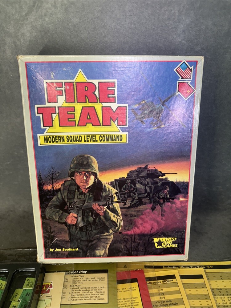 West End Games Fire Team Modern Squad Level Command 99% Complete 10210 READ*