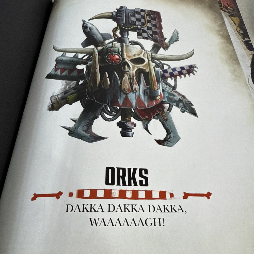Warhammer 40K Codex: Orks (2018) Games Workshop Hardback Book 8th Ed.