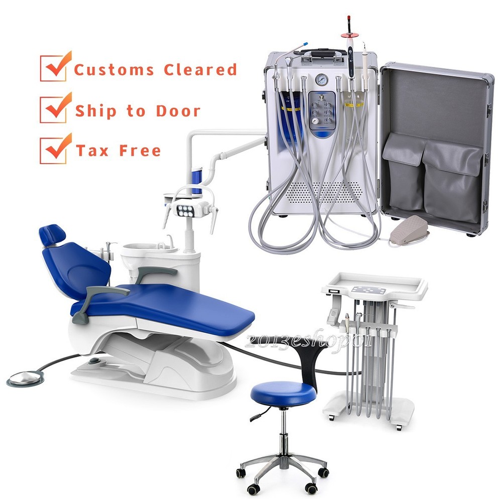 Dental Unit Chair DC Motor Computer Controlled/Portable Delivery Unit Compressor