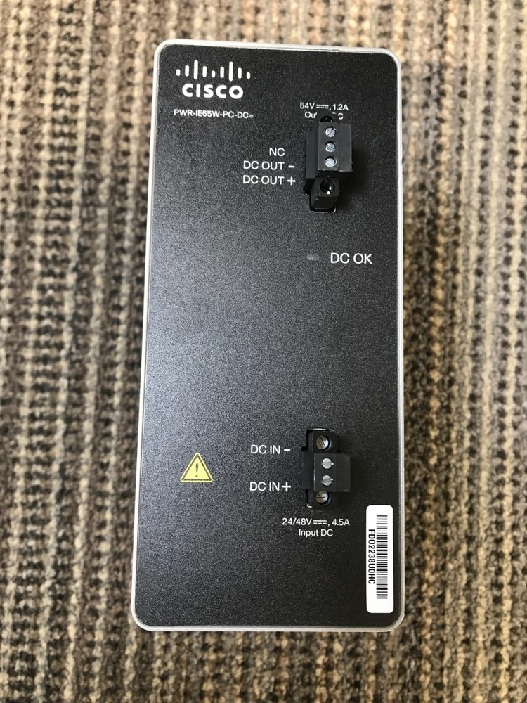 Cisco PWR-IE65W-PC-DC PoE Solution PN: 341-0543-01 54V Power Module