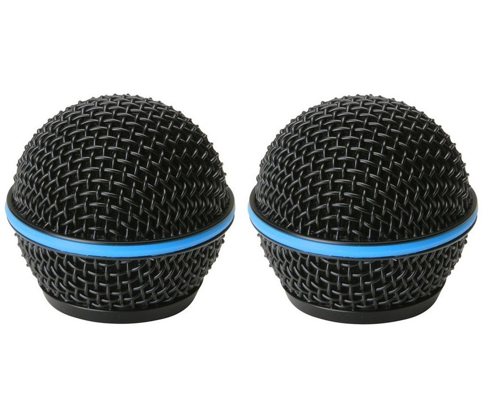 2 Pack Microphone Grille For Shure BLX24/B58 Wireless Handheld Transmitter Black