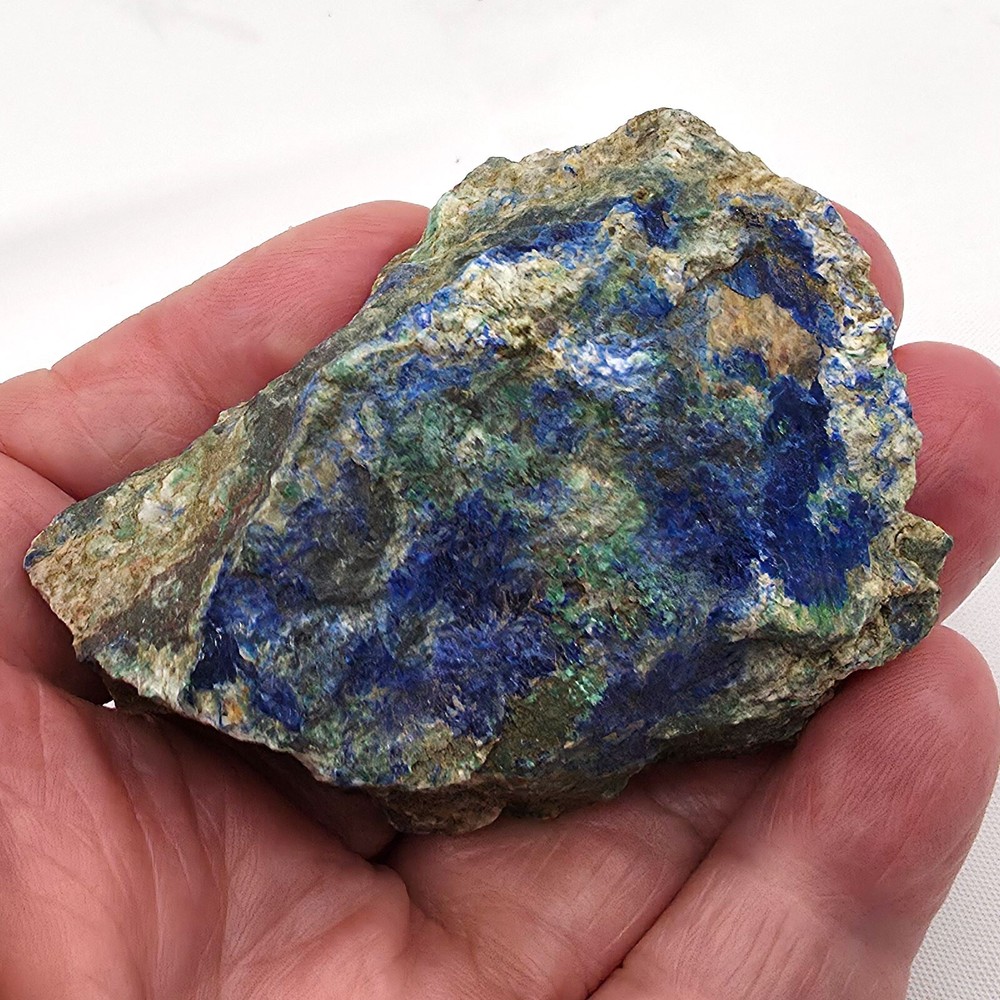 Azurite and Malachite Specimen Rough 106.6 grams