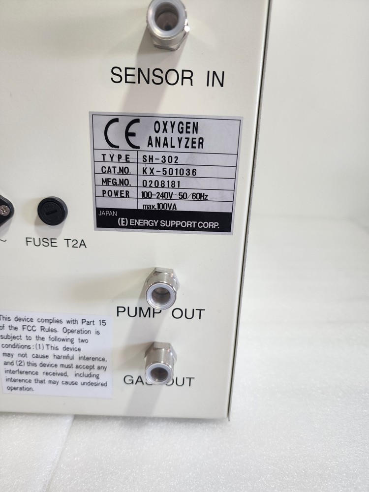 Energy Support SH-302 Oxygen Analyzer Module KX-501036 Working Surplus