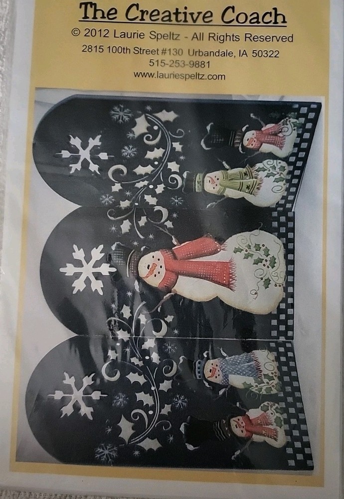 The Creative Coach Snowman Patterns (5) 3 Snowmen, 2 Bunny Patterns