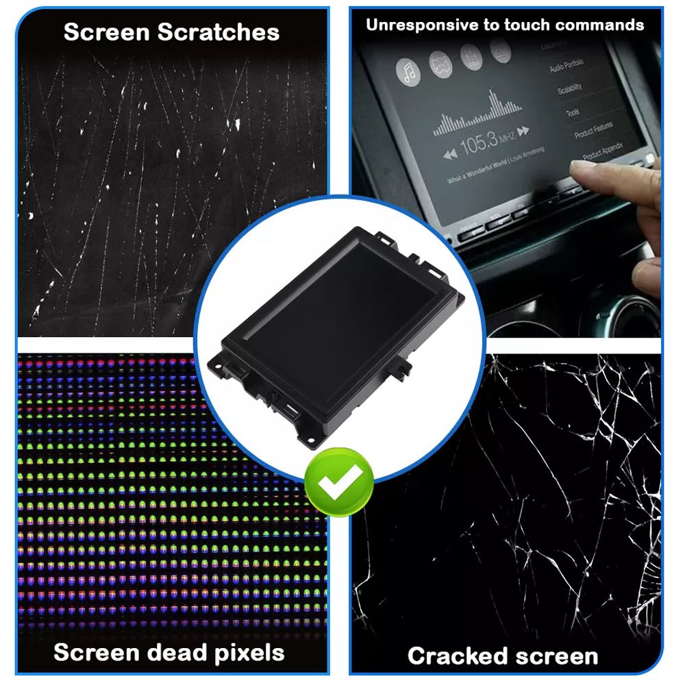 For 2017-2020 Jeep LCD Display Touch Screen Compass Radio Navigation Replace 7"