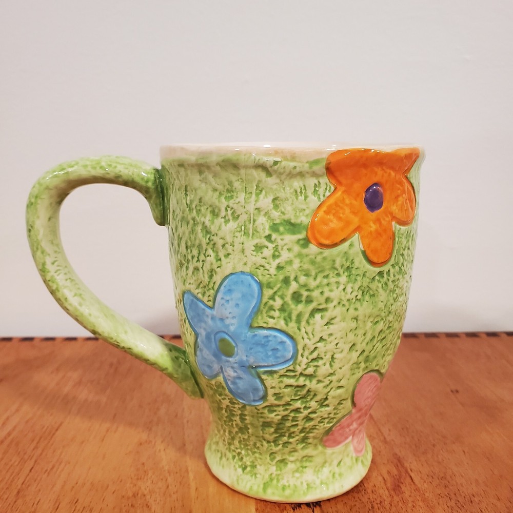 Cracker Barrel Easter Bunny Chick Floral Coffee Tea Mug