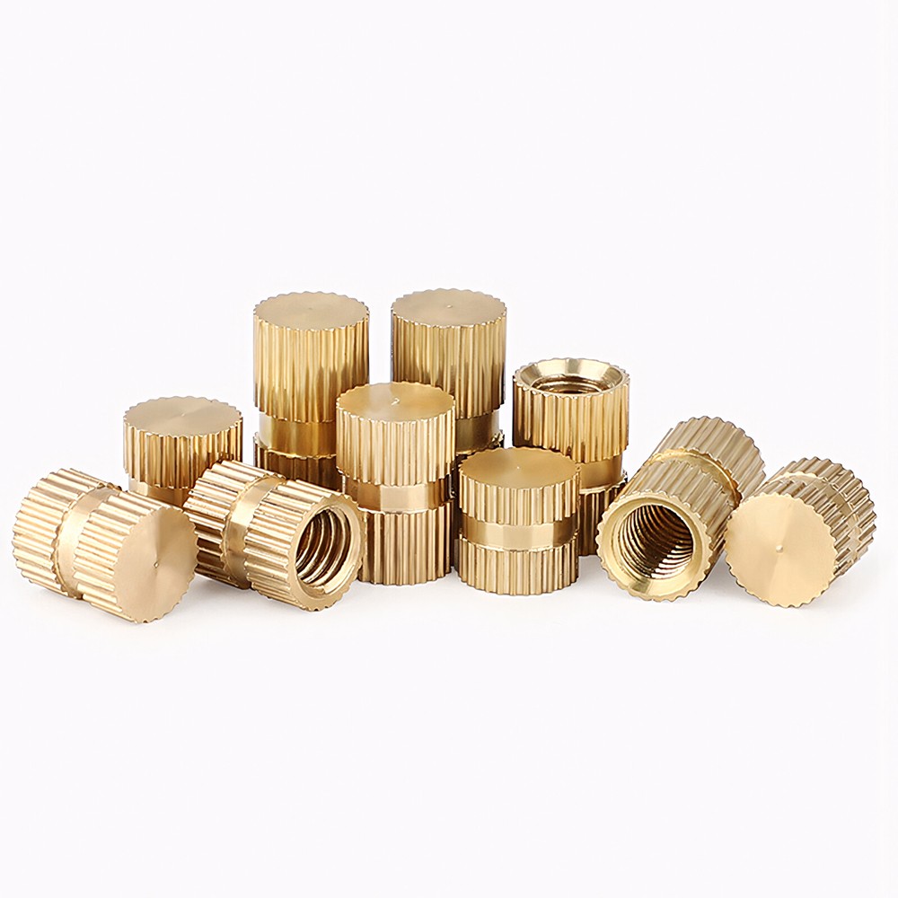 Solid Brass Knurled Insert Nuts Thumb Embedded Nuts Blind-hole M3 M4 M5 M6 M8