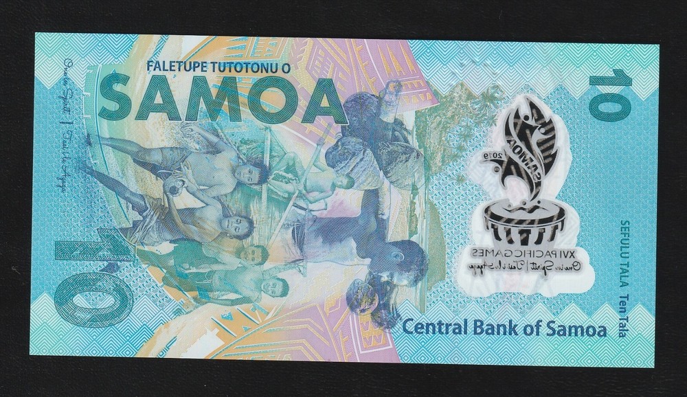 Samoa 10 Tala ND 2019 Polymer P 45 Commemorative Uncirculated Banknote