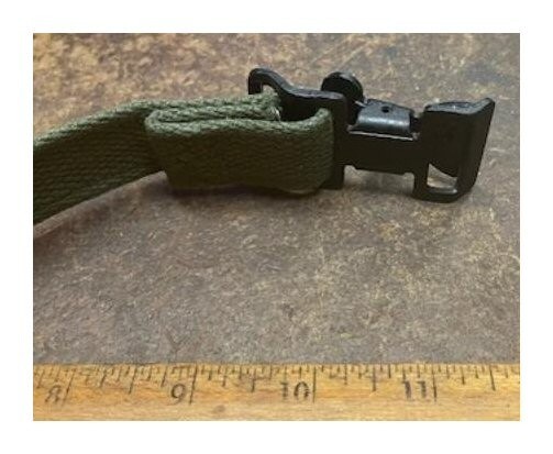 Web Strap with Steel Buckle & Brass Tip (NOS)