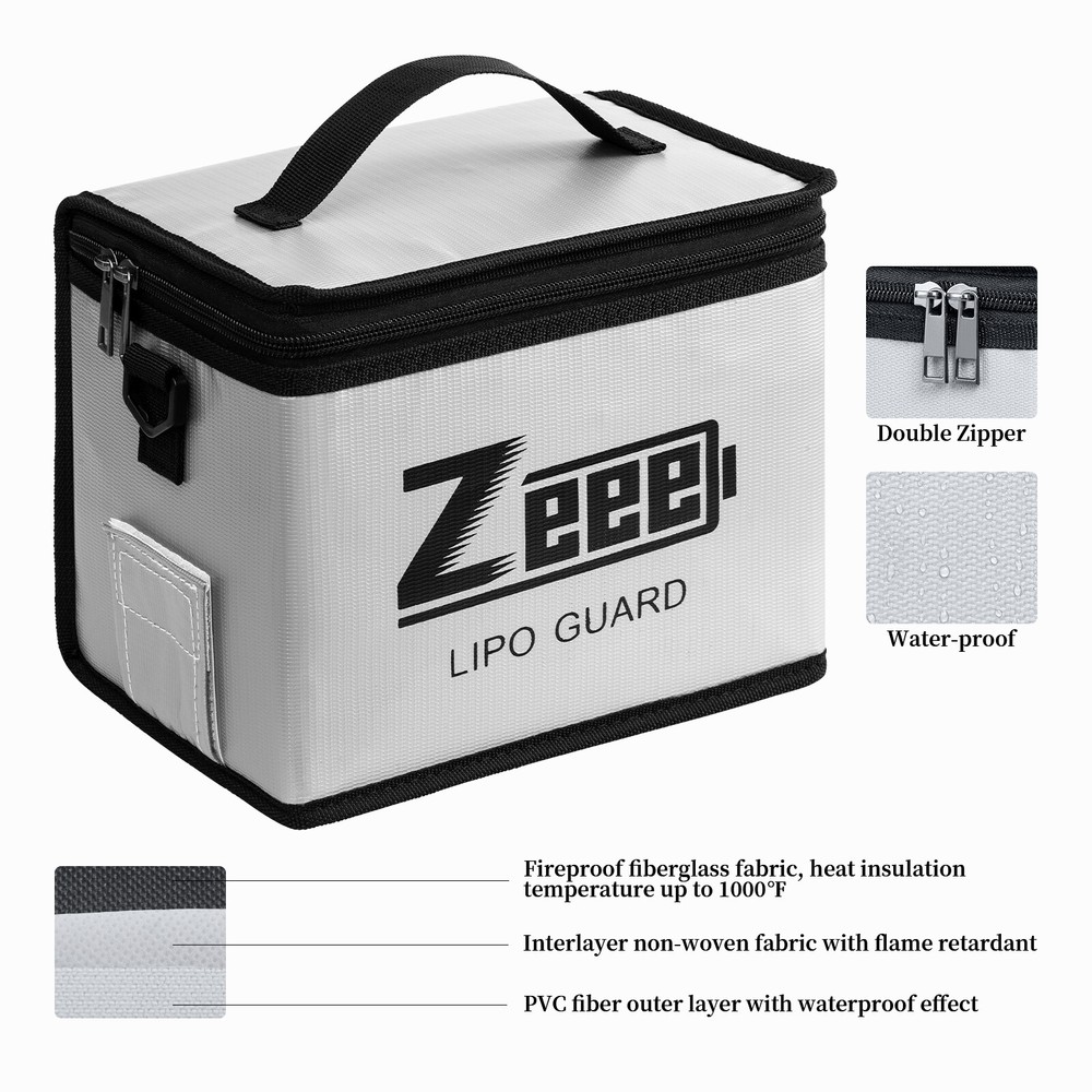 Zeee Safe Guard Fireproof Explosionproof Bag for Lipo Battery Charge & Storage