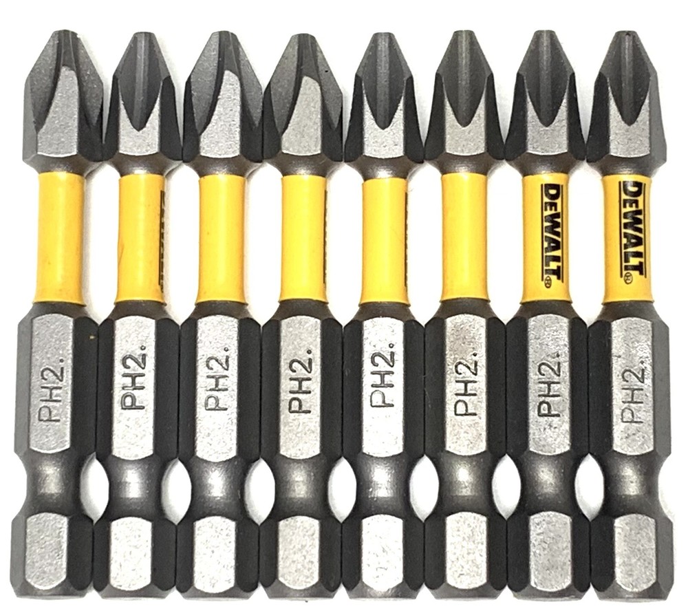 DEWALT MAXFIT 8 Pc Bit Set Phillips PH2 2in. IMPACT READY NEW