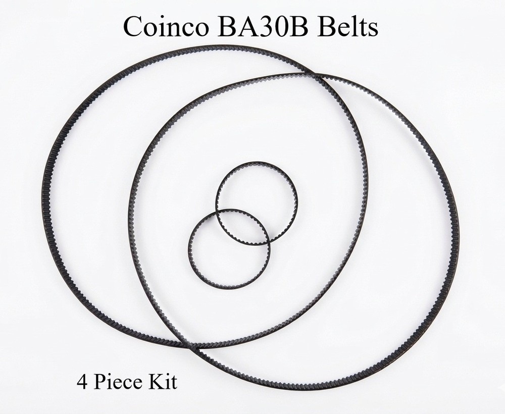 Coinco BA30B Bill Validators Replacement Belt Kit 4 PCs