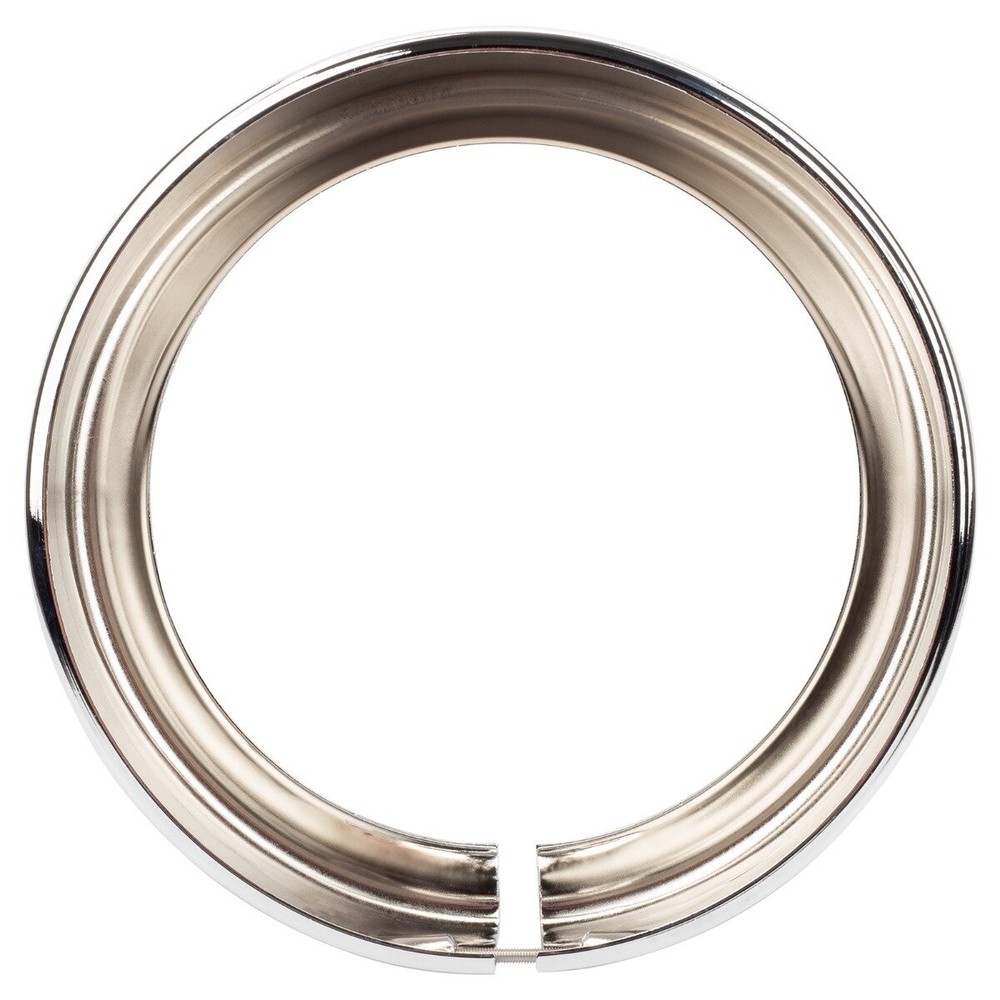 HogWorkz Chrome 7 in. Headlight Visor Trim Ring - HW131398