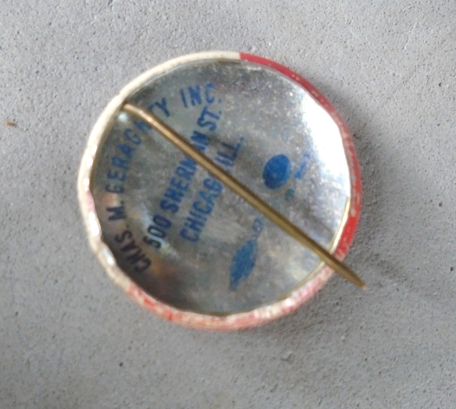 Defend America First pin back button made by Geraghty INC