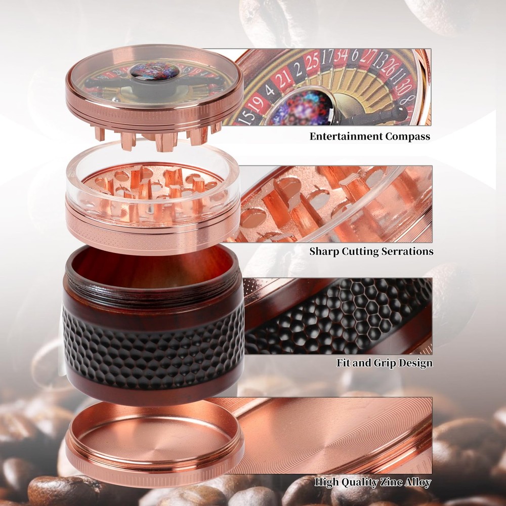 2.5" Manual Spice Grinder-Kitchen Tools-Multi Use Mills Whimsical Grinders(Ro...