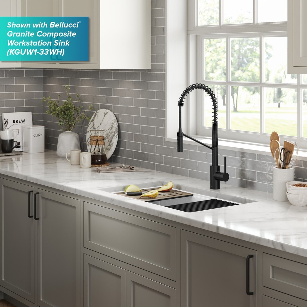 Kraus KSF-2631 Oletto 1.8 GPM Touchless Sensor Single Handle Pull - Spot Free