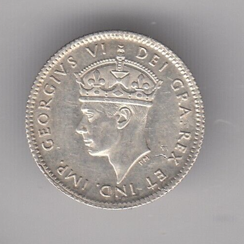 1940 C Newfoundland Five Cent Silver Coin