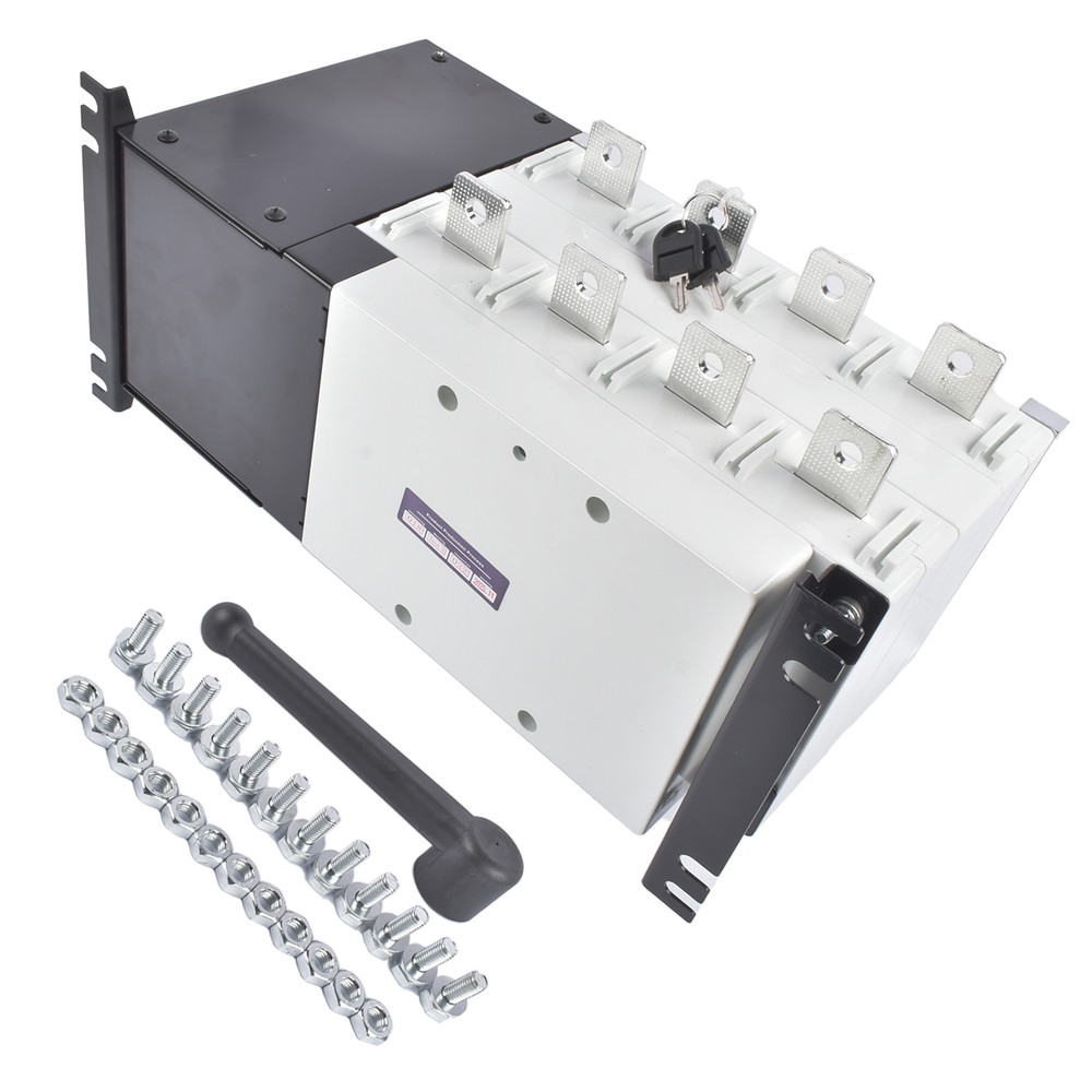 Industrial Automatic Transfer Switch 4P 400A 110V / 220V Grid to AC Generator