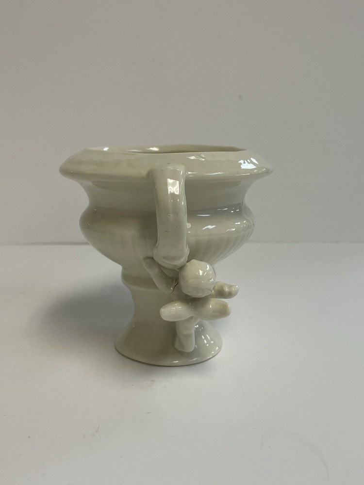 Ceramic - Cherubs - Off White - Planter - Vase - #9389