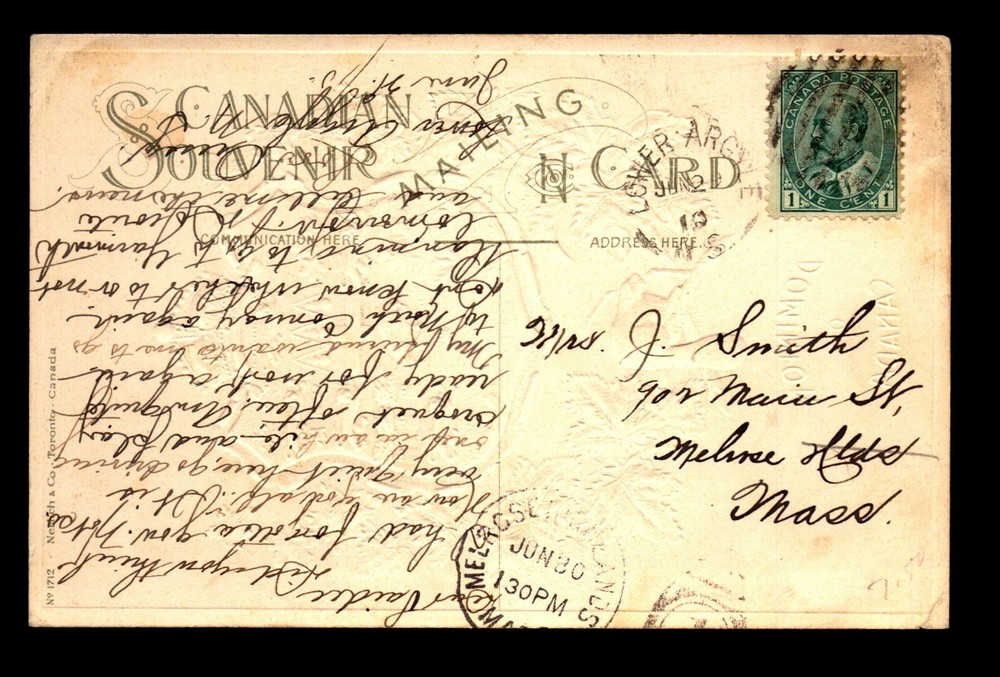 Canada 1910 Lower Argyle NS Split Ring FPO - L28302
